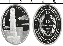 Продать Монеты Турция 10 лир 2021 Серебро