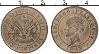Продать Монеты Гаити 10 сантим 1863 Медь