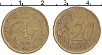 Продать Монеты Испания 20 евроцентов 1999 Латунь