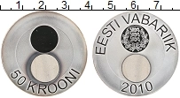Продать Монеты Эстония 50 крон 2010 Серебро