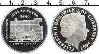 Продать Монеты Гернси 5 фунтов 2004 Серебро