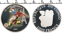 Продать Монеты Конго 1000 франков 1997 Серебро