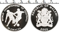 Продать Монеты Малави 10 квач 2002 Серебро