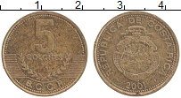 Продать Монеты Коста-Рика 5 колон 2001 Латунь