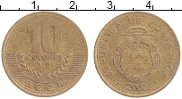 Продать Монеты Коста-Рика 10 колон 2002 Латунь