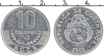 Продать Монеты Коста-Рика 10 колон 2005 Алюминий