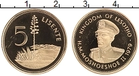 Продать Монеты Лесото 5 лисенте 1979 сталь покрытая латунью