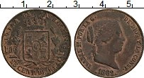 Продать Монеты Испания 25 сентим 1864 Медь