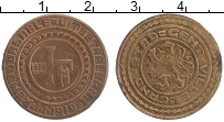 Продать Монеты Бельгия 1 франк 1915 Бронза