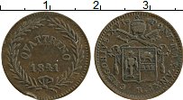 Продать Монеты Ватикан 1 кватрино 1843 Медь