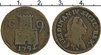 Продать Монеты Сицилия 9 кавалли 1791 Медь