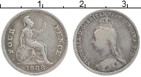 Продать Монеты Великобритания 4 пенса 1888 Серебро