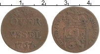 Продать Монеты Овериссель 1 дьюит 1767 Медь