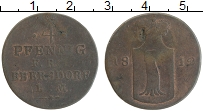 Продать Монеты Эберсдорф 4 пфеннига 1812 Медь