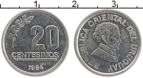 Продать Монеты Уругвай 20 сентесим 1994 Медно-никель