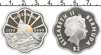 Продать Монеты Бермудские острова 2 доллара 2000 Серебро