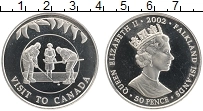Продать Монеты Фолклендские острова 50 пенсов 2002 Медно-никель