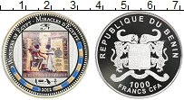 Продать Монеты Бенин 1000 франков 2012 Серебро