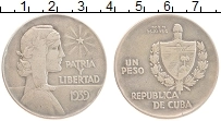 Продать Монеты Куба 1 песо 1936 Серебро