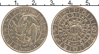 Продать Монеты Сан-Марино 5 евро 2021 Латунь