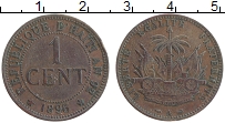 Продать Монеты Гаити 1 сантим 1895 Медь