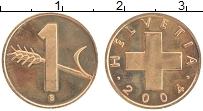 Продать Монеты Швейцария 1 рапп 2000 Бронза