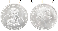 Продать Монеты Остров Джерси 5 фунтов 2008 Серебро