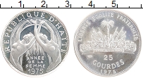 Продать Монеты Гаити 25 гурдес 1975 Серебро