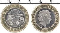 Продать Монеты Гибралтар 2 фунта 2002 Биметалл