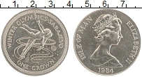 Продать Монеты Остров Мэн 1 крона 1984 Медно-никель