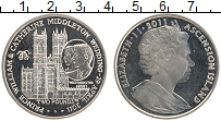 Продать Монеты Аскенсион 2 фунта 2011 Медно-никель