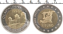 Продать Монеты Финляндия 5 евро 1996 Биметалл