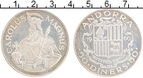 Продать Монеты Андорра 50 динерс 1960 Серебро