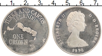 Продать Монеты Теркc и Кайкос 1 крона 1975 Медно-никель