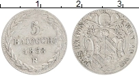 Продать Монеты Ватикан 5 байоччи 1858 Серебро