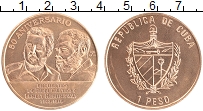 Продать Монеты Куба 1 песо 2010 Медь