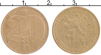 Продать Монеты Чехословакия 20 хеллеров 1990 Латунь