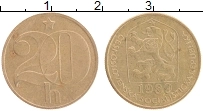 Продать Монеты Чехословакия 20 хеллеров 1990 Латунь