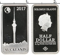 Продать Монеты Соломоновы острова 1/2 доллара 2017 Серебро