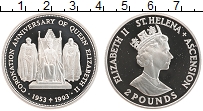 Продать Монеты Остров Святой Елены 2 фунта 1993 Серебро