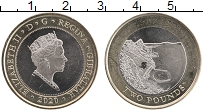 Продать Монеты Гибралтар 2 фунта 2020 Биметалл