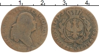 Продать Монеты Польша 1 грош 1757 Медь