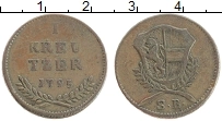 Продать Монеты Зальцбург 1 крейцер 1795 Медь