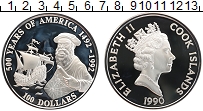 Продать Монеты Острова Кука 100 долларов 1990 Серебро