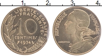 Продать Монеты Франция 10 сантим 1974 Медно-никель