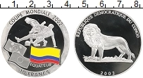 Продать Монеты Конго 10 франков 2002 Серебро