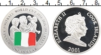 Продать Монеты Острова Кука 1 доллар 2001 Серебро