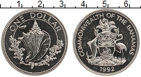 Продать Монеты Багамские острова 1 доллар 1992 Медно-никель