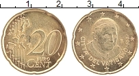 Продать Монеты Ватикан 20 евроцентов 2005 Латунь