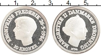 Продать Монеты Дания 10 крон 1986 Серебро